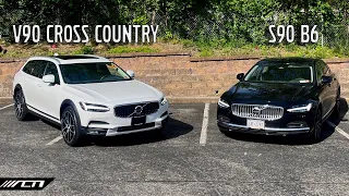 2023 Volvo S90 vs Volvo V90 Cross Country Comparison! Lifted Wagon or Spacious Sedan?