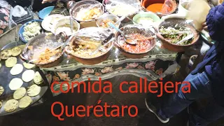 Comida callejera  Querétaro México || tacos de basura || tacos de canasta || hot dogs || y mas