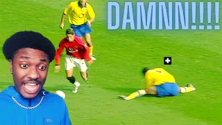 NBA Fan Reacts To Most Brutal Ankle Breakers in Football!! You can feel the pain!