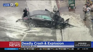 2 killed, multiple injured in fiery crash in Windsor Hills neighborhood