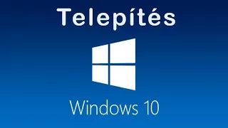 Windows 10 Telepítése USB Pendrive ról