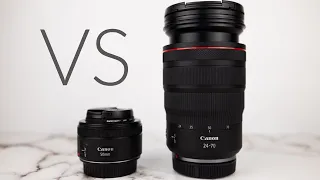 EF 50MM F/1.8 STM (vs) RF 24-70mm f/2.8L IS USM Lens at 50mm - Canon R5 - Initial Impressions Review