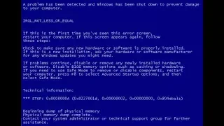 How To Fix 0x0000000A IRQL_NOT_LESS_OR_EQUAL BSOD