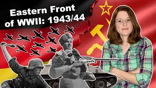 American Reacts to Eastern Front of WWII animated: 1943/44