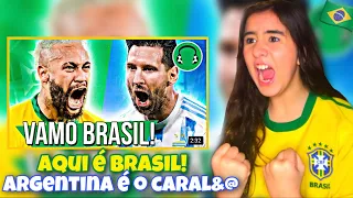 REACT♫ VAI TER BRASIL vs ARGENTINA NA FINAL DA COPA AMÉRICA!!