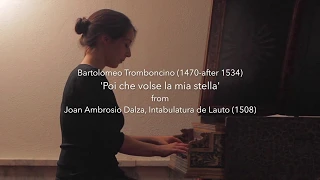 Oldest Playable Harpsichord, 1525 - Tromboncino/ Dalza - 'Poi che volse'