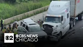 1 dead when truck, sport-utility vehicle collide on I-80