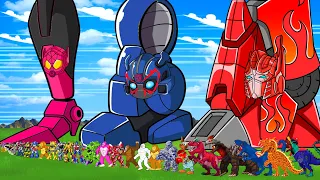 TRANSFORMERS CARTOON MOVIE 2: Daddy Bumblebee - TVBaby Mine, Steven, Optimus Prime, Kong GODZILLA