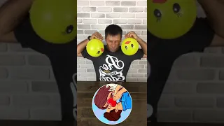 Balloon magic trick! How he do that? #shorts Funny Tiktok video by bjollkina