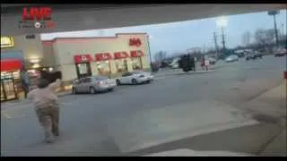 Billy The Fridge takes off his shirt in Arbys parking lot