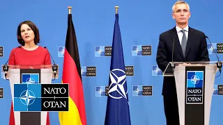 NATO Secretary General with the 🇩🇪 German Minister of Foreign Affairs Annalena Baerbock, 09 DEC 2021