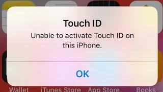 Unable to active touch id on this iphone problem error 😢😢