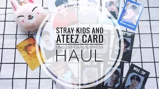 STRAY KIDS and ATEEZ card unboxing&AliExpress Haul | Распаковка карт ATEEZ и STRAY KIDS