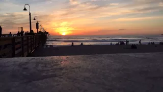 Time lapse of sunset in San Diego