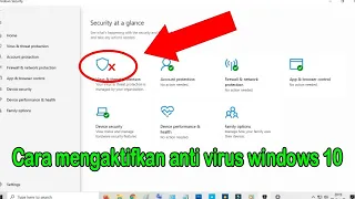 Cara Mengaktifkan Fitur Anti Virus Yang Terproteksi Pada Windows 10 Kembali Normal