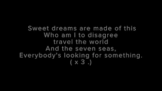 Eurythmics - Sweet Dreams (Ibiza Deep Summer Remix 2015) LYRICS