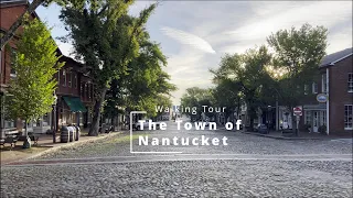 Nantucket Town Walk Morning Walk (4K) | Binaural Audio -- Relax --