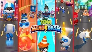 Defeat Bazzoka, BIG, Running, Flying & BOSS Racoons - Talking Tom Hero Dash