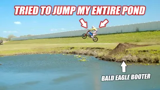 Ronnie Mac Visited My House and Attempted the World's Most Legendary Pond Gap... *BALD EAGLE BOOTER*