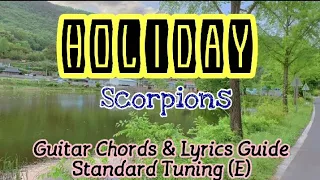 HOLIDAY | Scorpions Easy Guitar Chords Lyrics Guide Play-Along Beginners