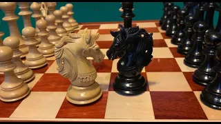 Unboxing of Alexander Luxury Staunton chess set from ChessnCraftsIndia
