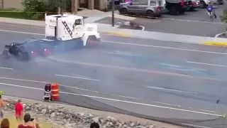 Semi truck world record jump 18 wheeler gearheads