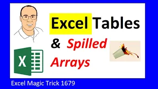 Excel Table Column Formulas and Spilled Arrays? Excel Magic Trick 1679