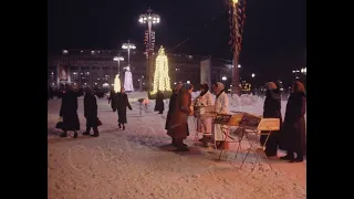 Новогодние улицы городов СССР