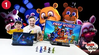 Папа Роб и Ярик играют в FNaF World - Часть 1 - Папа Дома Play