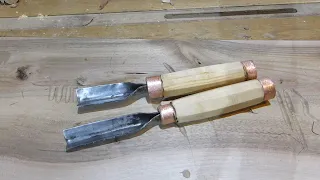 Making V chisels with octagonal handles