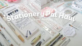 STATIONERY HAUL I Cozy and aesthetic ASMR Haul ft. Stationery pal