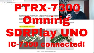 PTRX-7300, Omnirig, SDRPlay UNO., IC-7300 connected!