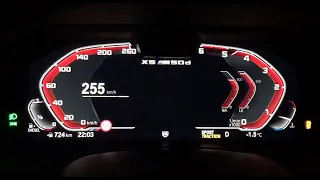 New BMW X5 M50d G05 acceleration 0-255km/h