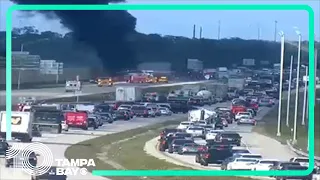 Plane with 5 on board crashes on Interstate 75 in Collier County