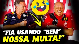 HORNER IRONIZA GASTOS DA FIA COM SOFÁ E ROUPA NOVA: "OLHA NOSSA PUNIÇÃO AÍ!" FÓRMULA 1 | GP EM CASA