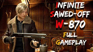 INFINITE SAWED-OFF W-870 ONLY! | Full Gameplay | PROFESSIONAL | Resident Evil 4 Remake