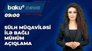 İlham Əliyevdən sülh müqaviləsi ilə bağlı mühüm açıqlama - BAKU TV