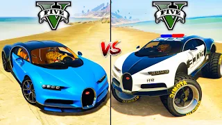 Bugatti Chiron vs Monster Police Bugatti  - GTA 5 Mods Which is best?