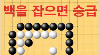 바둑 묘수 사활 - 백을 잡으면 무조건 승급입니다