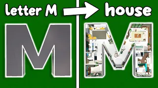 Building the Letter M into a MODERN Bloxburg House!