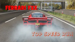 Forza Horizon Ferrari FXX (TOP SPEED RUN AND DRAG RACE)