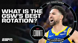 What is the Warriors' BEST rotation moving forward? 🤔 Klay off the bench? 👀 | NBA Countdown