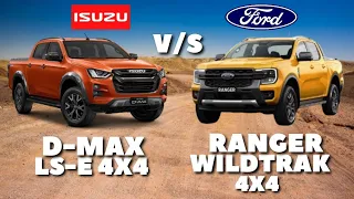 ISUZU D-MAX LS-E 4X4 vs FORD RANGER WILDTRAK 4X4 || COMPARISON SPECS & PRICE