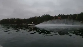 SCANTIC 580 - EVINRUDE G2 225 H.O. First test