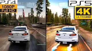 Most Improved Games On PS5 - NFS Hot Pursuit Remastered | PS4 Vs PS5 Graphics/Frame Rate [4K 60FPS]