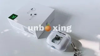 unboxing : apple airpods 3rd gen and aesthetic accessories