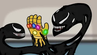Venom killed Thanos and Gets Infinite Stones in Among us Ep 4 - Avengers Animation | Henry Stickmin