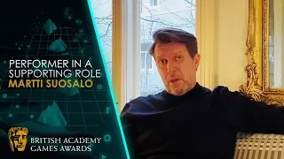 Martti Suosalo Wins Performer in a Supporting Role | BAFTA Games Awards 2020
