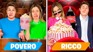 COPPIA RICCA vs COPPIA POVERA AL CINEMA!