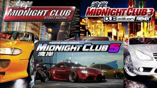 Evolution of Midnight Club Games (2000-2023)